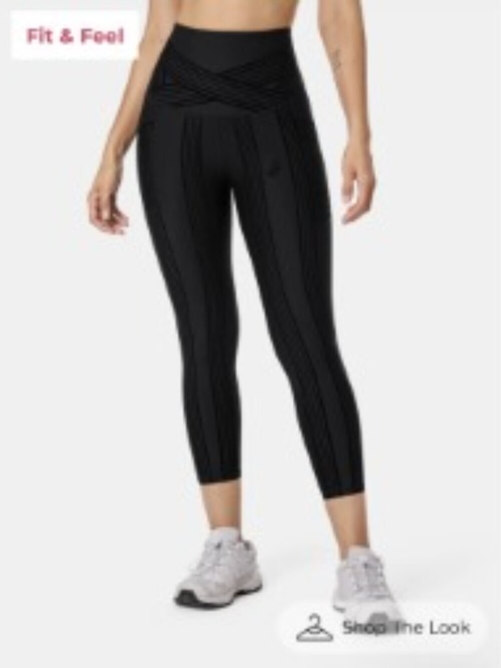 NWT Fanka PowerBand Resistance 7/8 Legging Reversible High Waist Compression 14